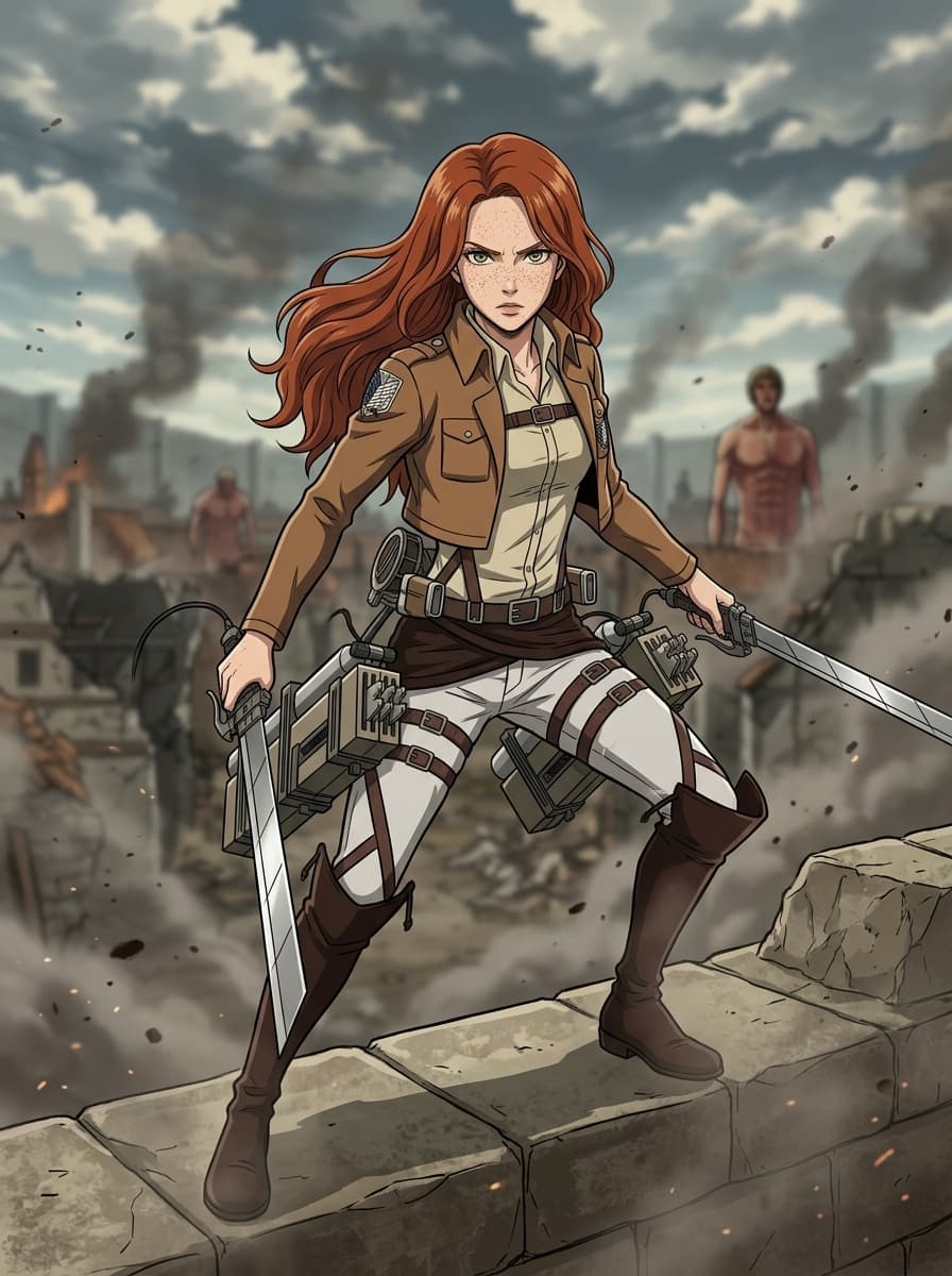 Custom Attack on Titan portrait example 2