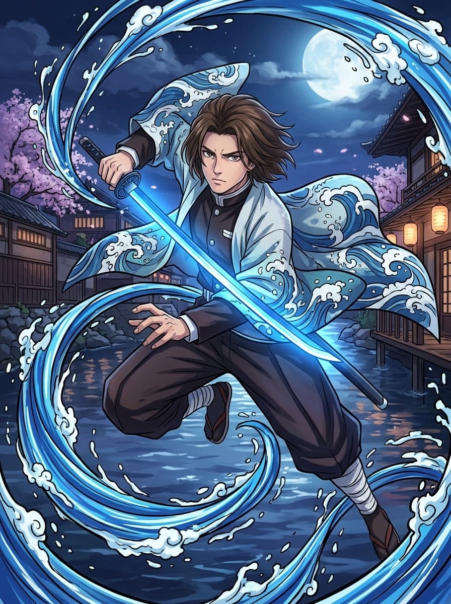 Custom Demon Slayer portrait gallery example