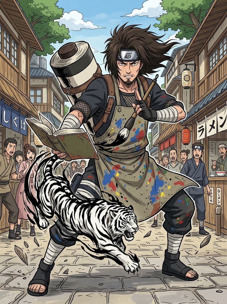 Customer review custom Naruto portrait result