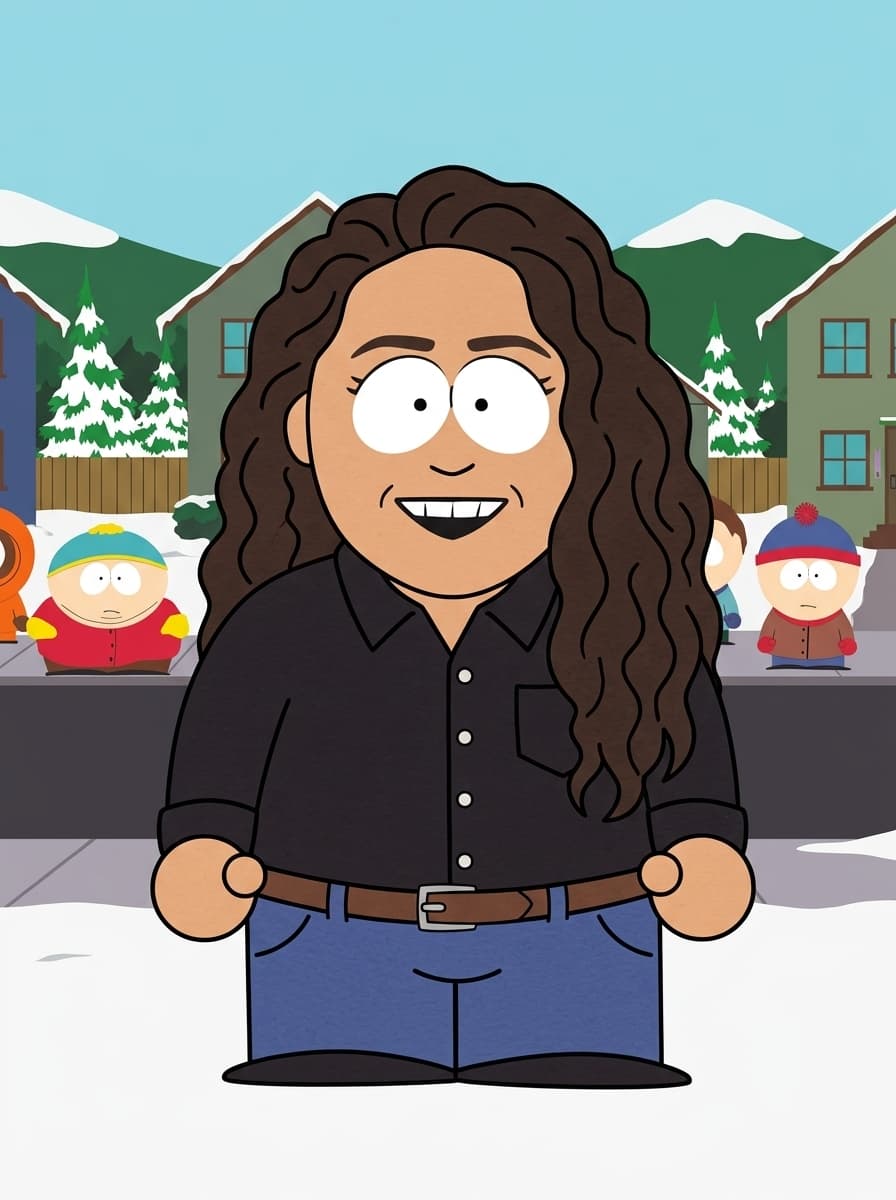 Customer review custom South Park portrait result