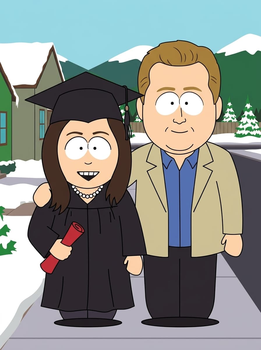 Customer review custom South Park portrait result